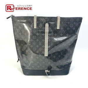 Louis Vuitton Eclipse Black Glaze Zip Tote Rucksack Handbag Bag Black